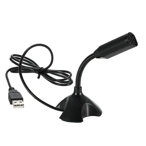 USB Desktop Mic. 360° Adjustable Mic.