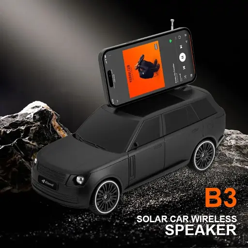KISONLI B3 SOLAR CAR CHARGING STEREO FLASHLIGHT 10W SUPER BASS SPEAKER
